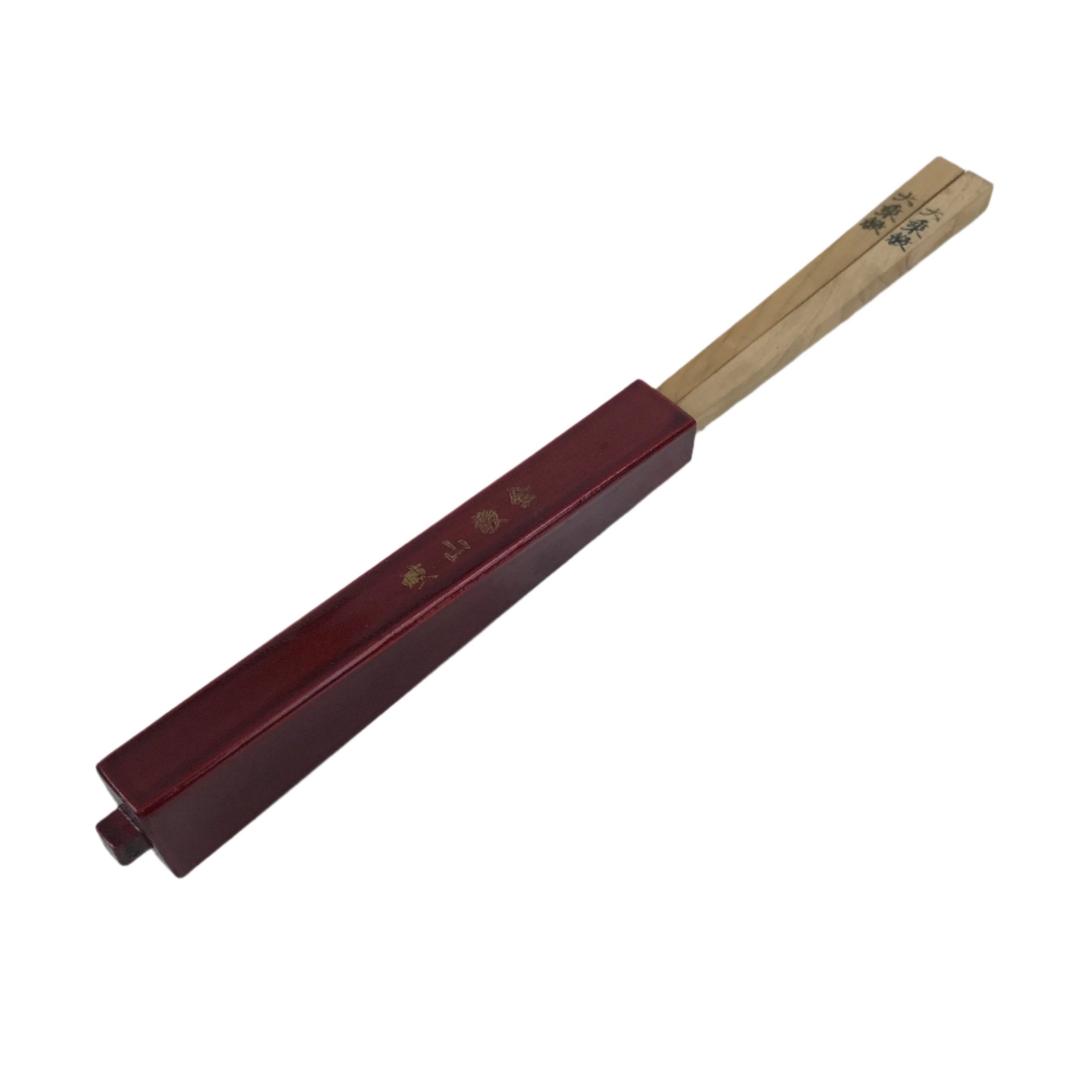Japanese Buddhist Votive Chopsticks Vtg Daijyokyo Gizankyokai Red Lacquer BA486