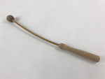 Japanese Buddhist Wood Block Percussion Instrument Vtg Mokusho Drum BA125
