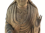 Japanese Buddhist Wooden Carved Kannon Bosatsu Statue Vtg Flask Right Hand BD915