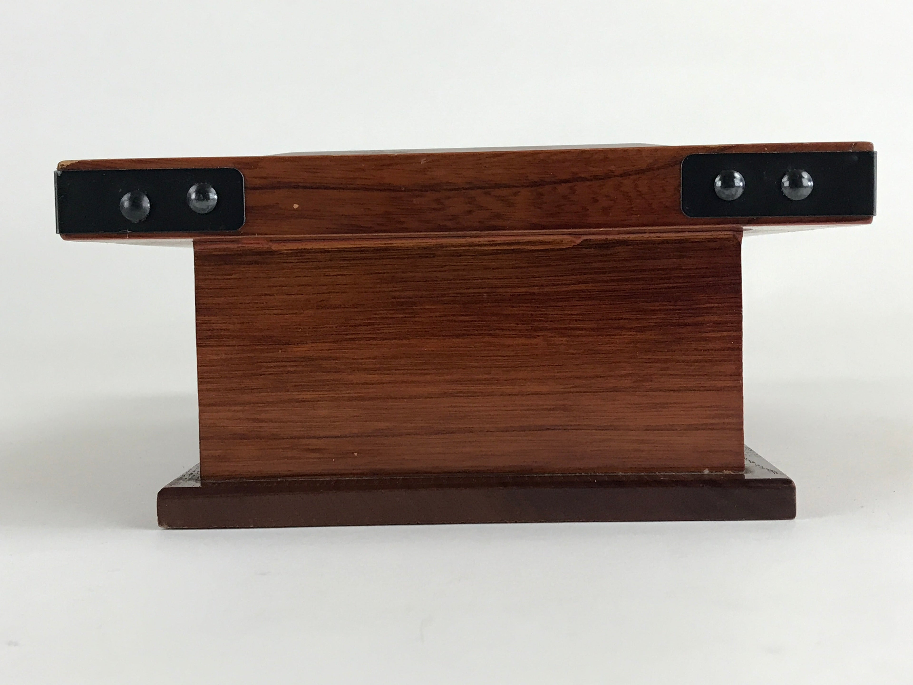 Japanese Buddhist Wooden Incense Storage Box Burner Vtg Koro Iron Ashtray T348