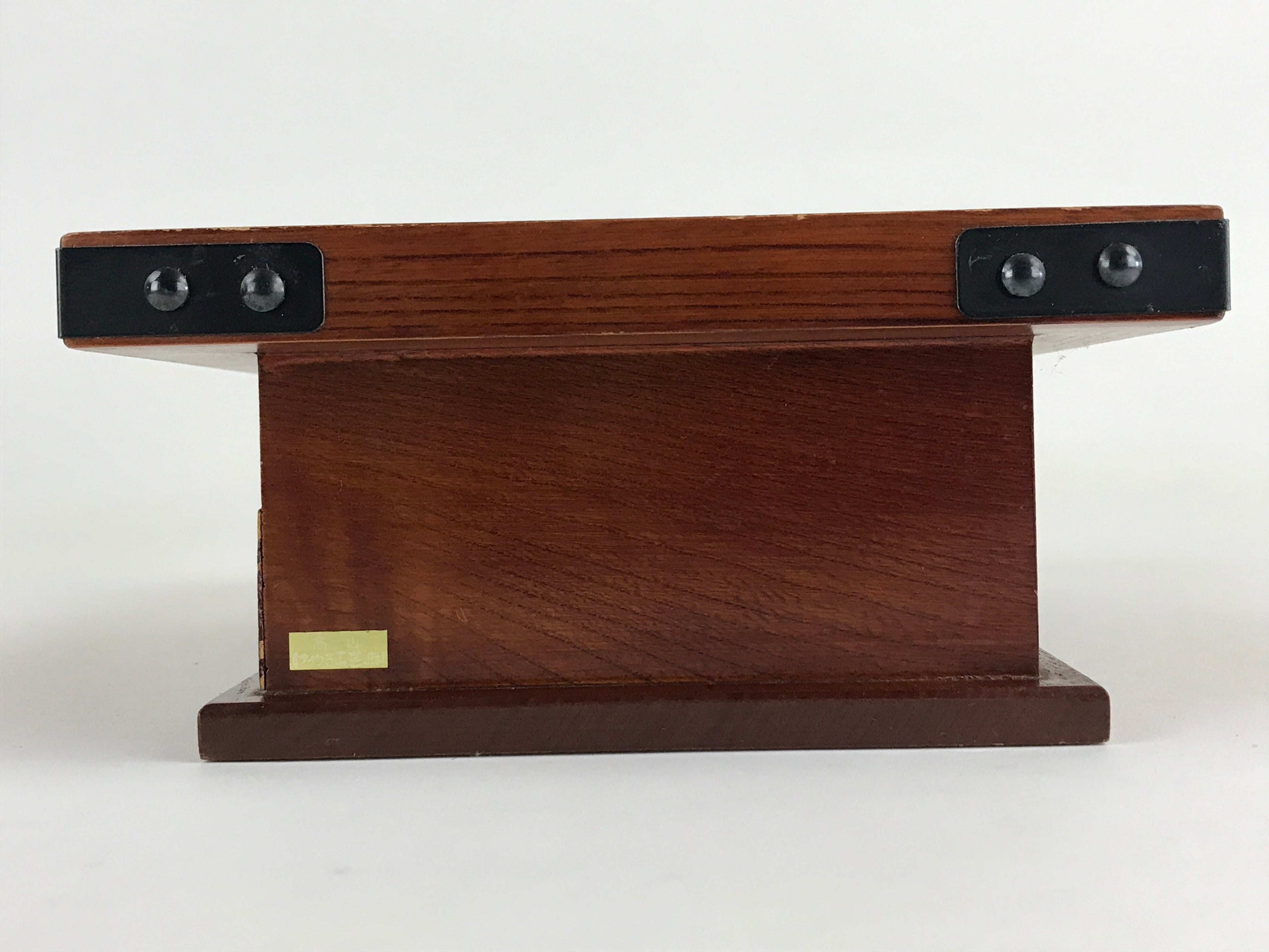Japanese Buddhist Wooden Incense Storage Box Burner Vtg Koro Iron Ashtray T348