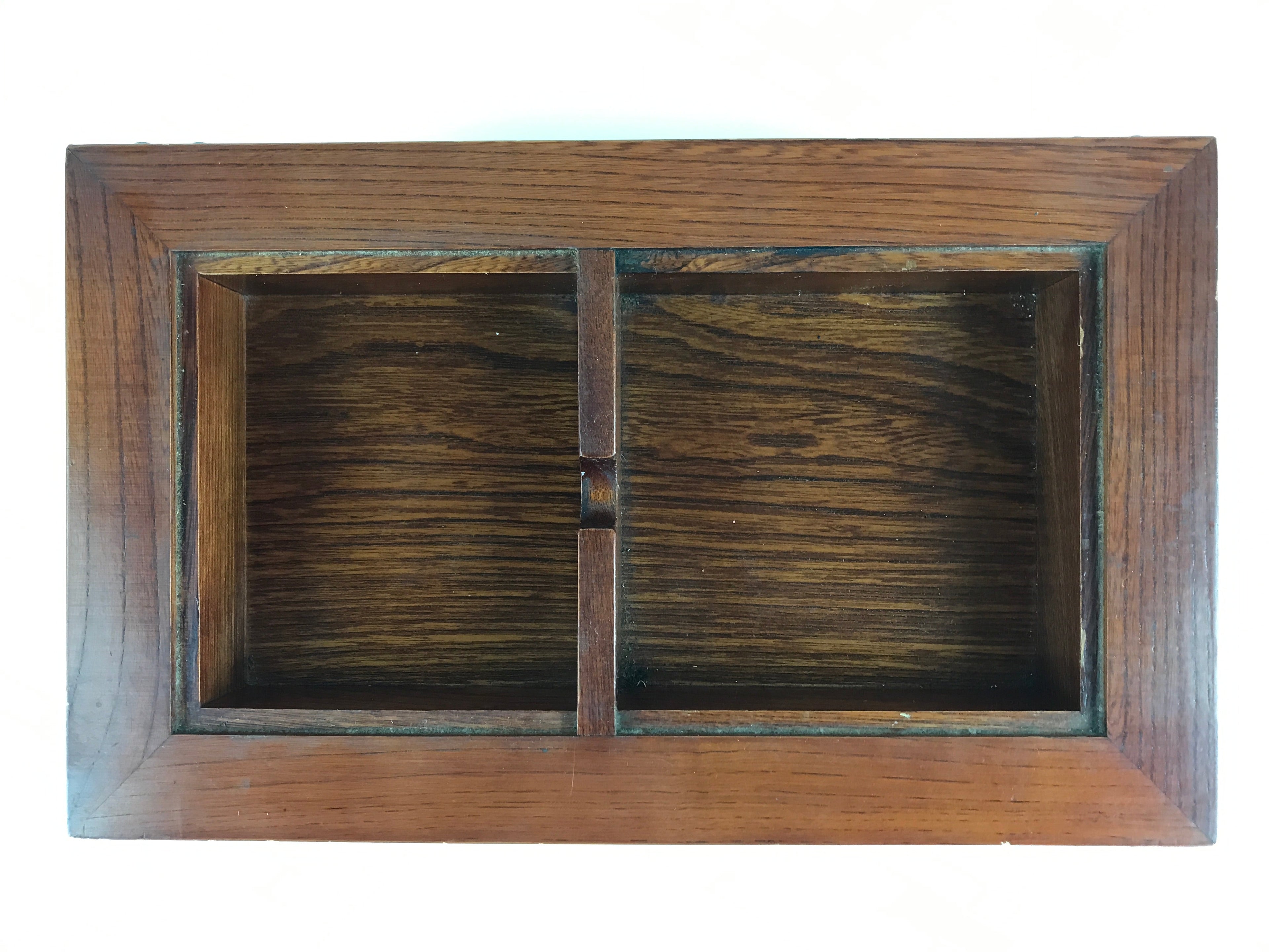 Japanese Buddhist Wooden Incense Storage Box Burner Vtg Koro Iron Ashtray T348
