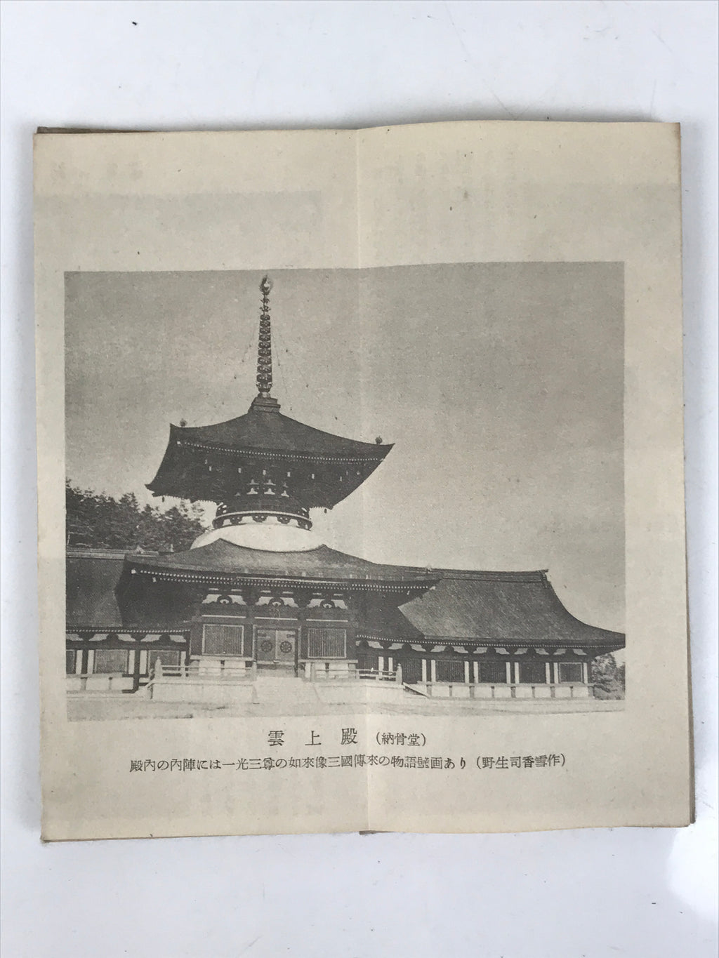 Japanese Buddhist Zenkoji Temple Folding Booklet Vtg Souvenir Nagano BA612