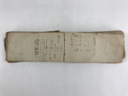Japanese Business Ledger Book Daifuku Vtg Paper Shop Names Price Brown P341