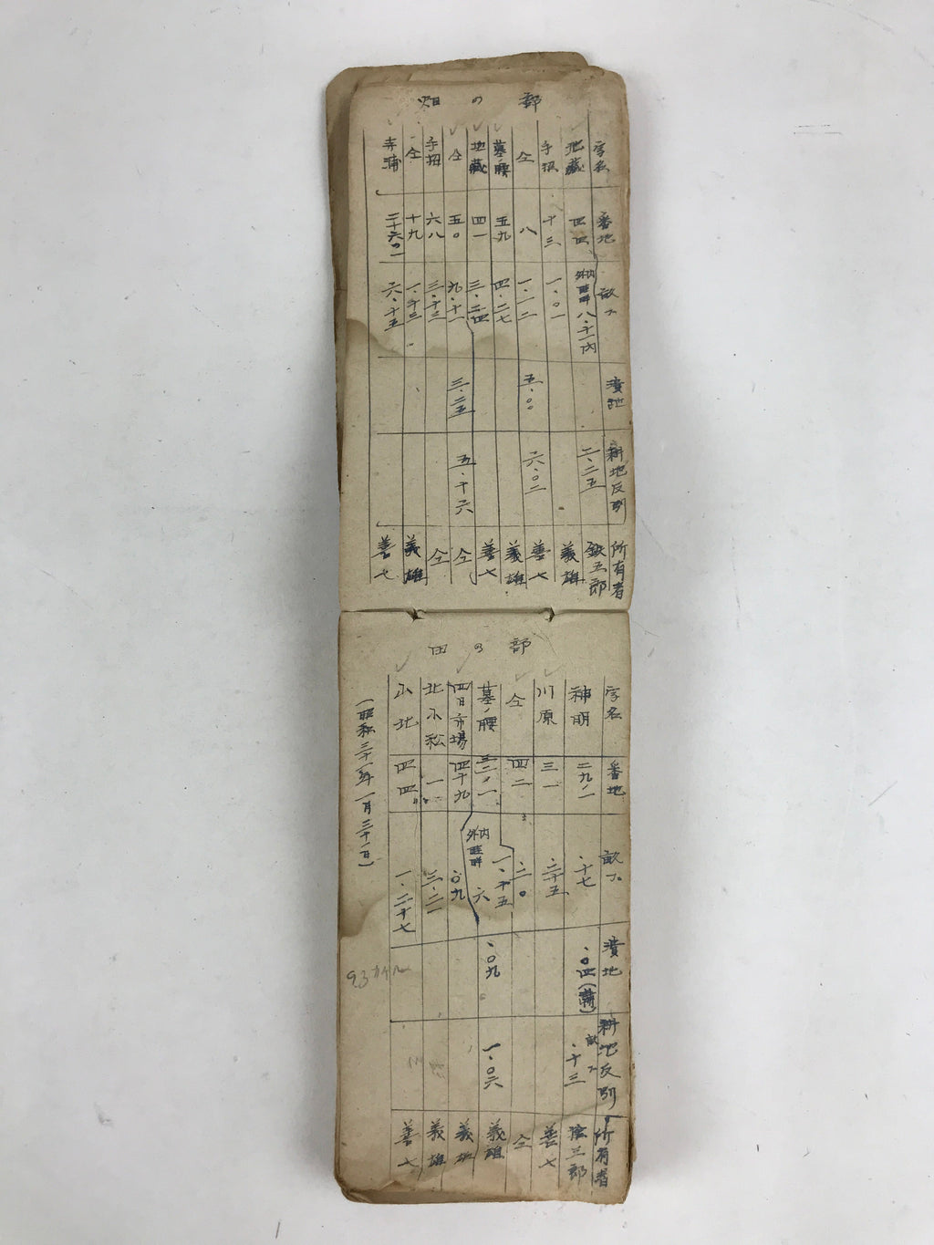 Japanese Business Ledger Book Daifuku Vtg Paper Shop Names Price Brown P341