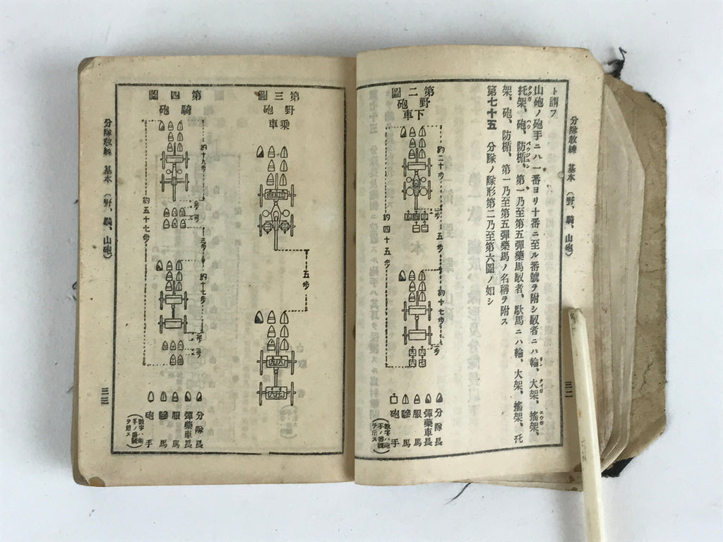 Japanese C1930 Military Instruction Japanese Army No. 2 Hohei Soten Artillery Ma