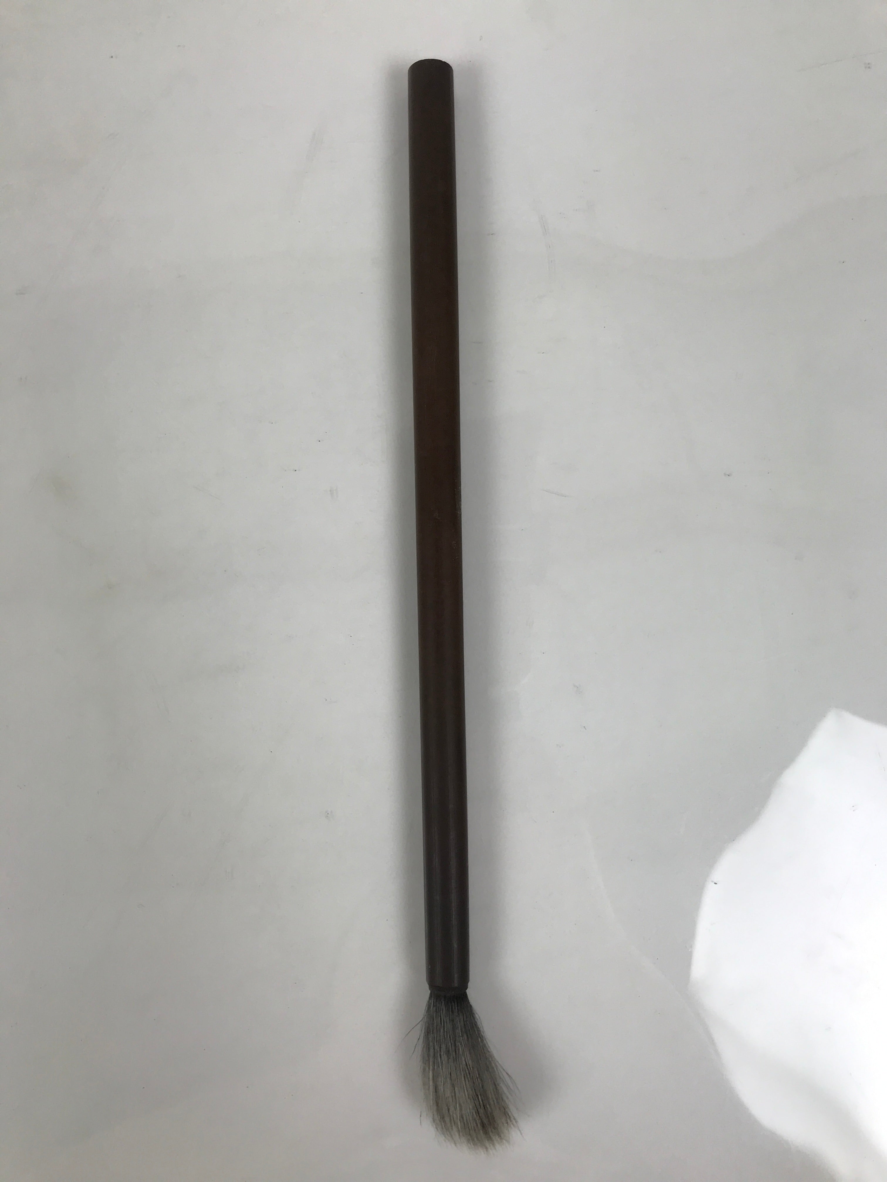 Japanese Calligraphy Brush Medium Vtg Fude Calligraphy Tool Wood Shodo Shuji C10