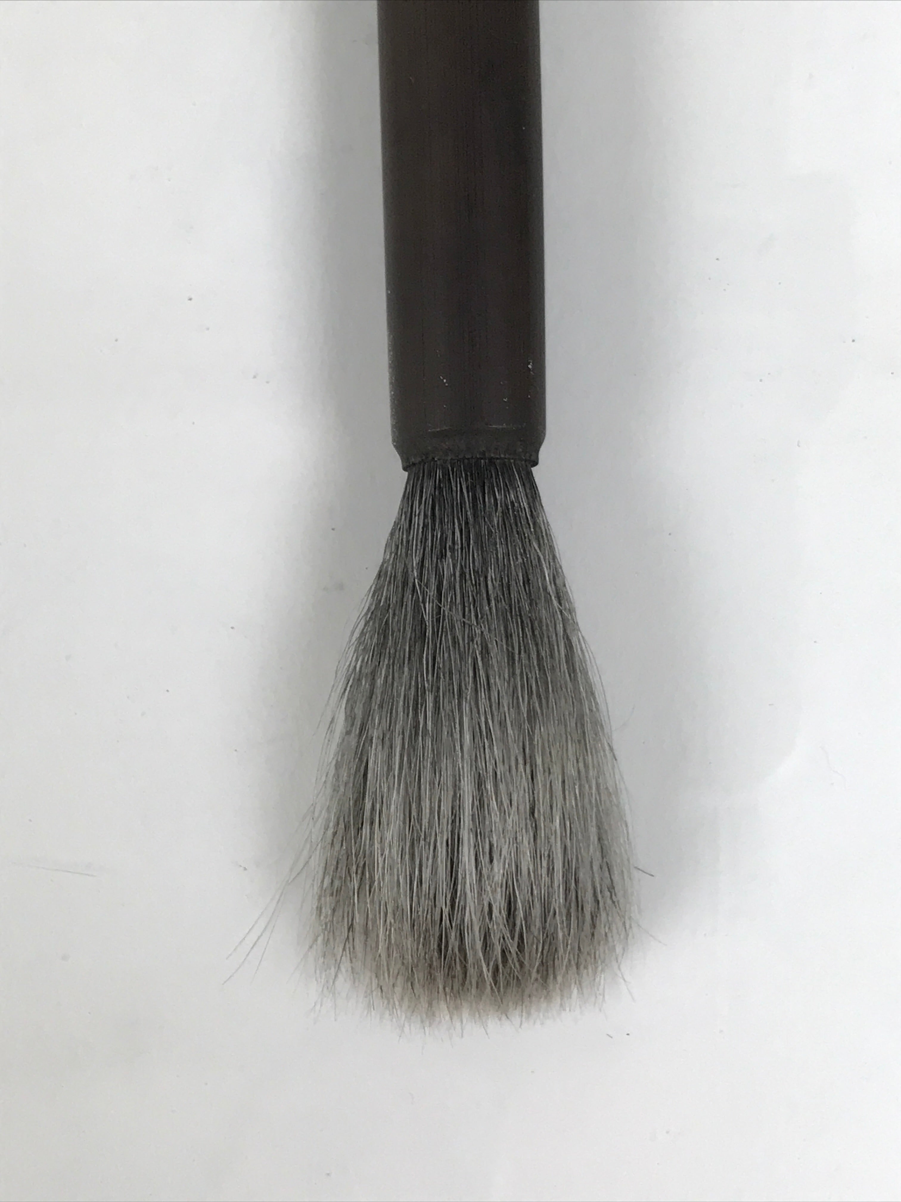 Japanese Calligraphy Brush Medium Vtg Fude Calligraphy Tool Wood Shodo Shuji C10