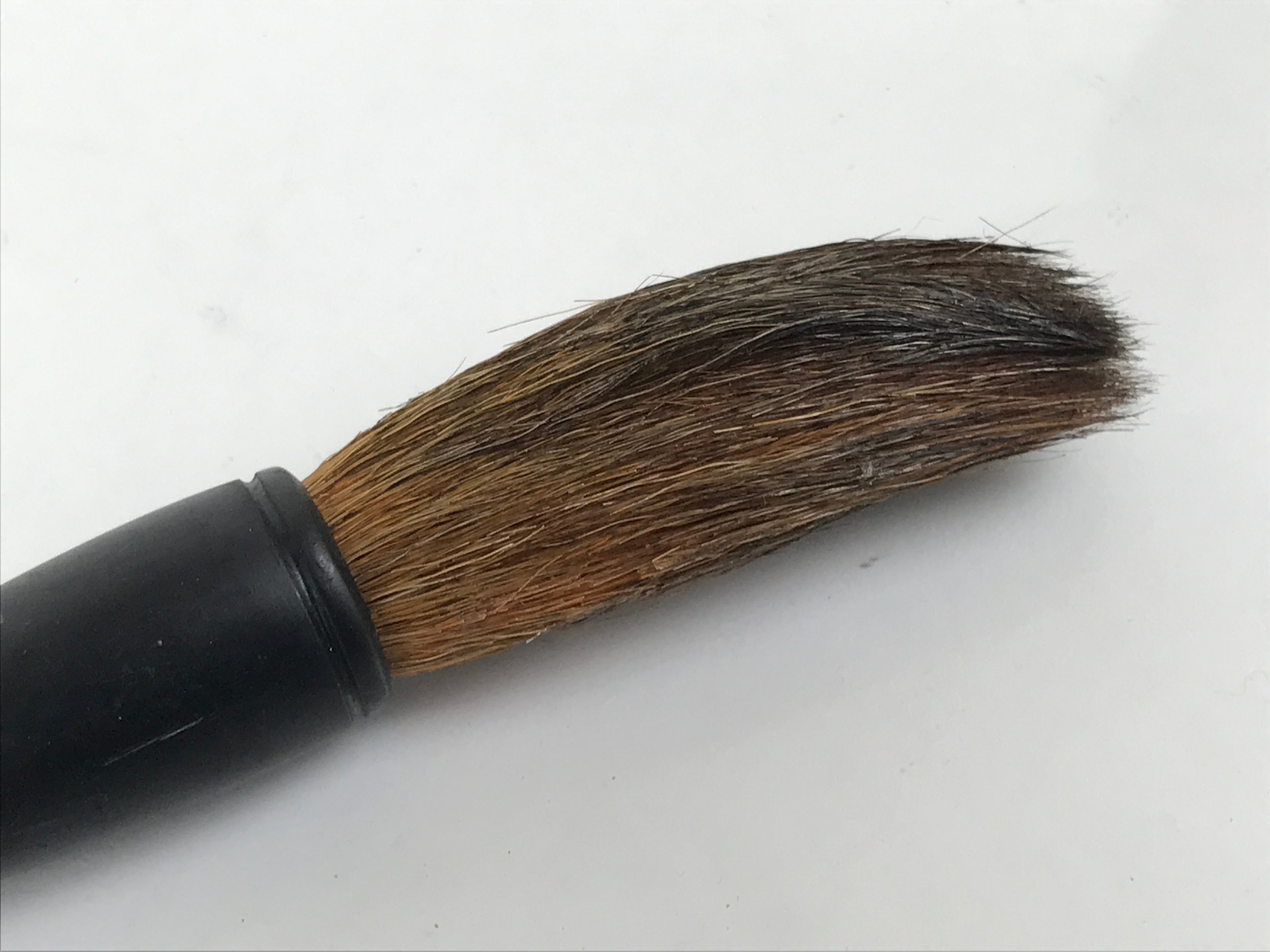 Japanese Calligraphy Brush Size 6 Vtg Fude Calligraphy Tool Shodo Shuji Kanji C2