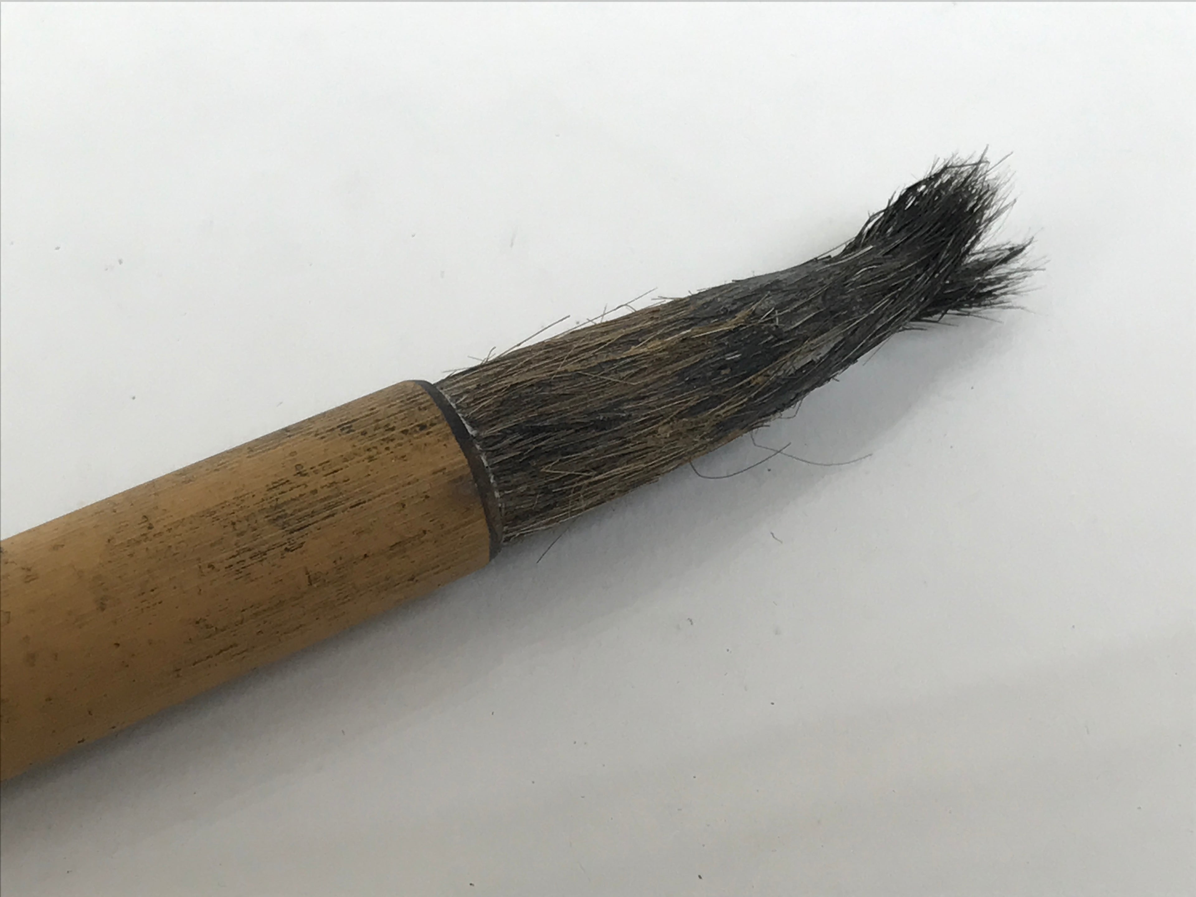 Japanese Calligraphy Brush Vtg Bamboo Fude Calligraphy Tool Shodo Shuji C17