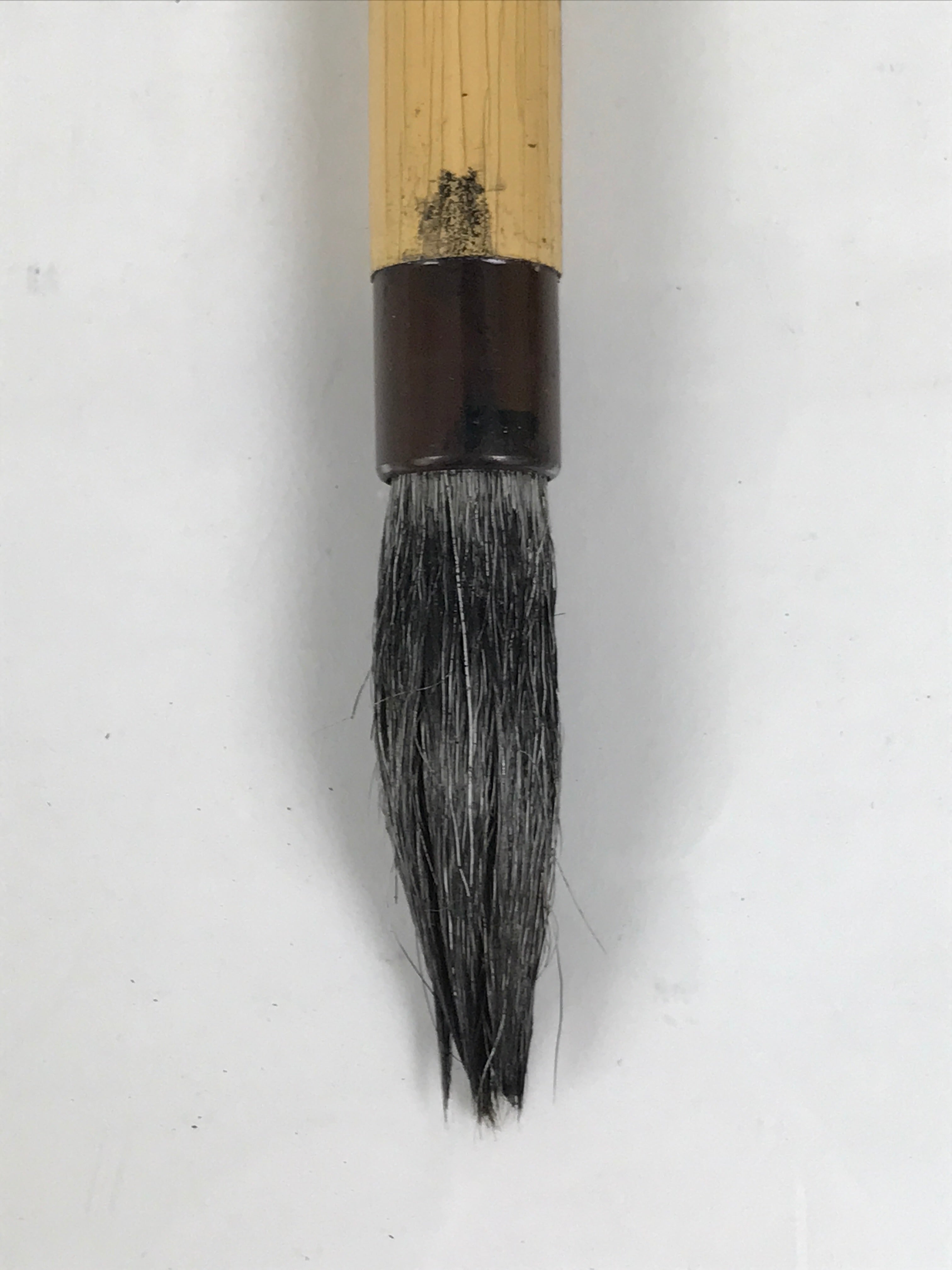 Japanese Calligraphy Brush Vtg Wood Fude Calligraphy Tool Shodo Shuji C16