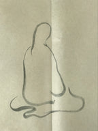 Japanese Calligraphy Moon Zazen Poem Shinohara Daisuke Chagake Kakejiku FL280