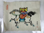 Japanese Calligraphy Painting Horse Vtg Wish Fulfillment Paper Ema FL368