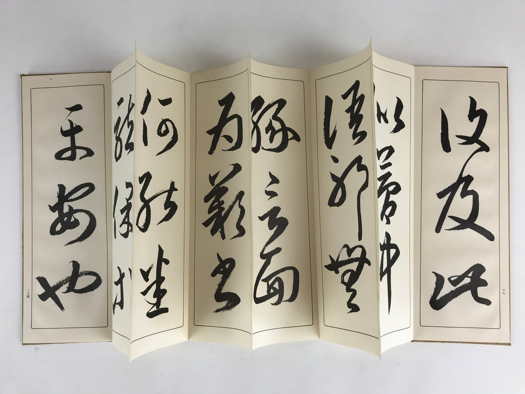 Japanese Calligraphy Reisho Rinsho Ju Nana Jo Vtg Copy Book Tehon Shodo Shuji P3