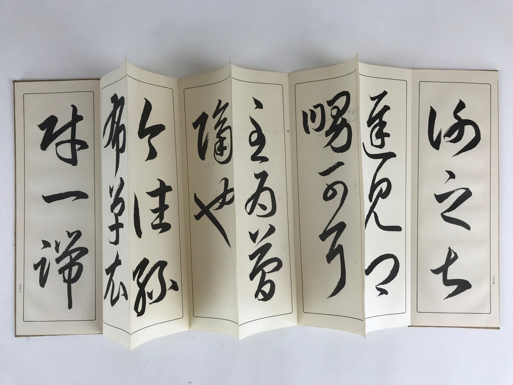 Japanese Calligraphy Reisho Rinsho Ju Nana Jo Vtg Copy Book Tehon Shodo Shuji P3