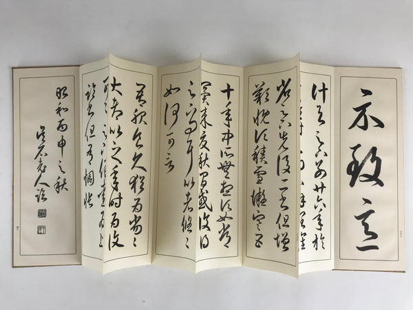 Vintage Japanese Calligraphy Set Reimei Nice gift