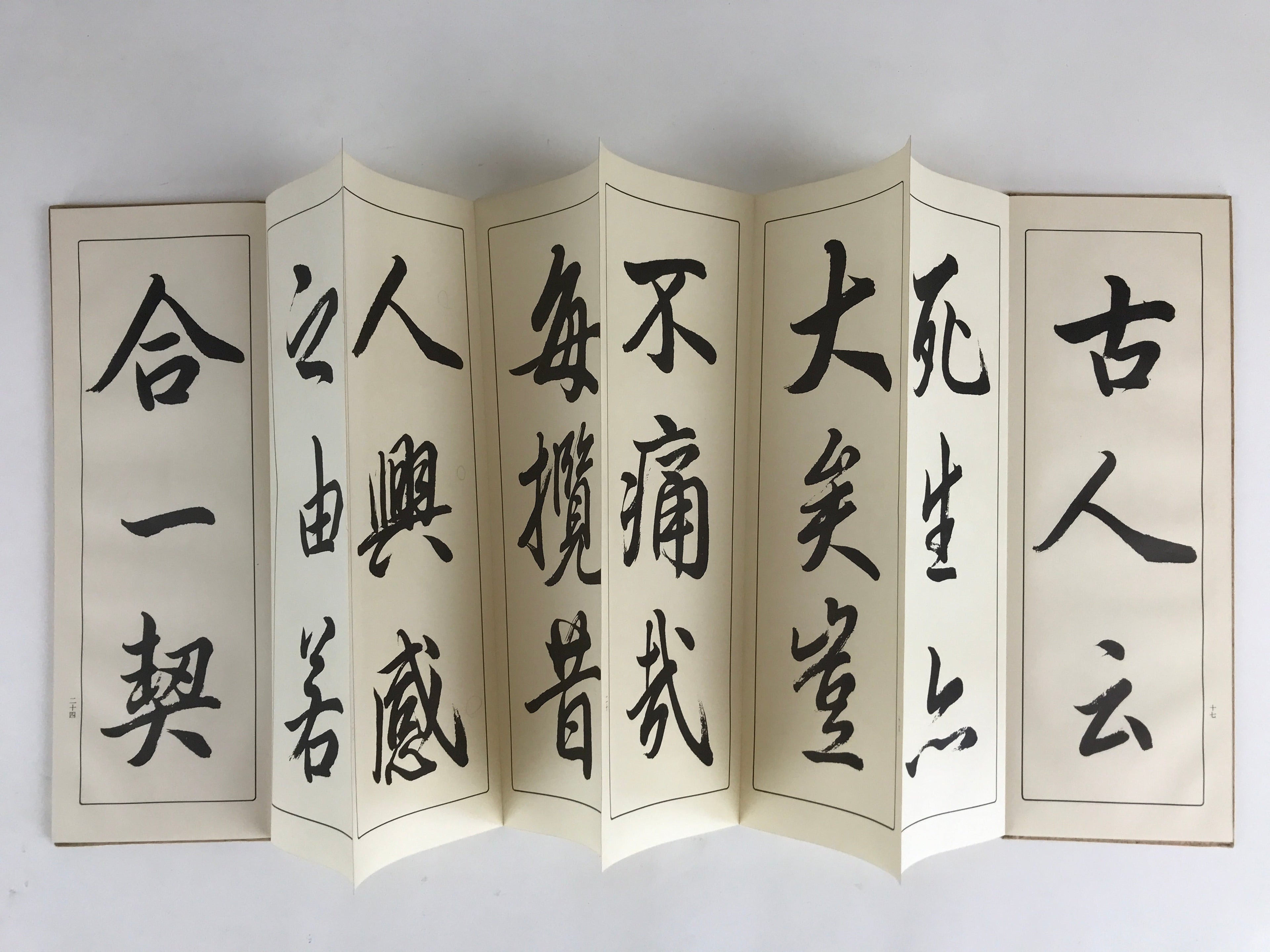 Japanese Calligraphy Reisho Rinsho Ranteijo Ge 2 Volumes Vtg Copy Book Tehon P34