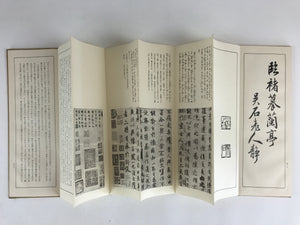 Japanese Calligraphy Reisho Rinsho Ranteijo Ge 2 Volumes Vtg Copy Book Tehon P34