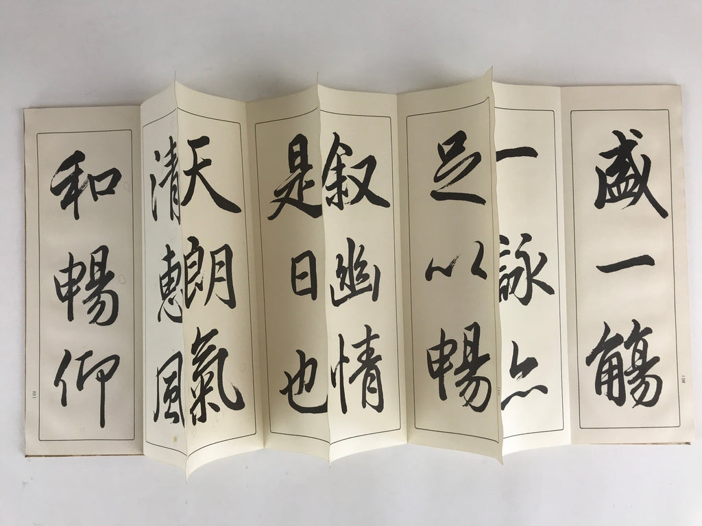 Japanese Calligraphy Reisho Rinsho Ranteijo Jo 1 Volume Vtg Copy Book Tehon P339