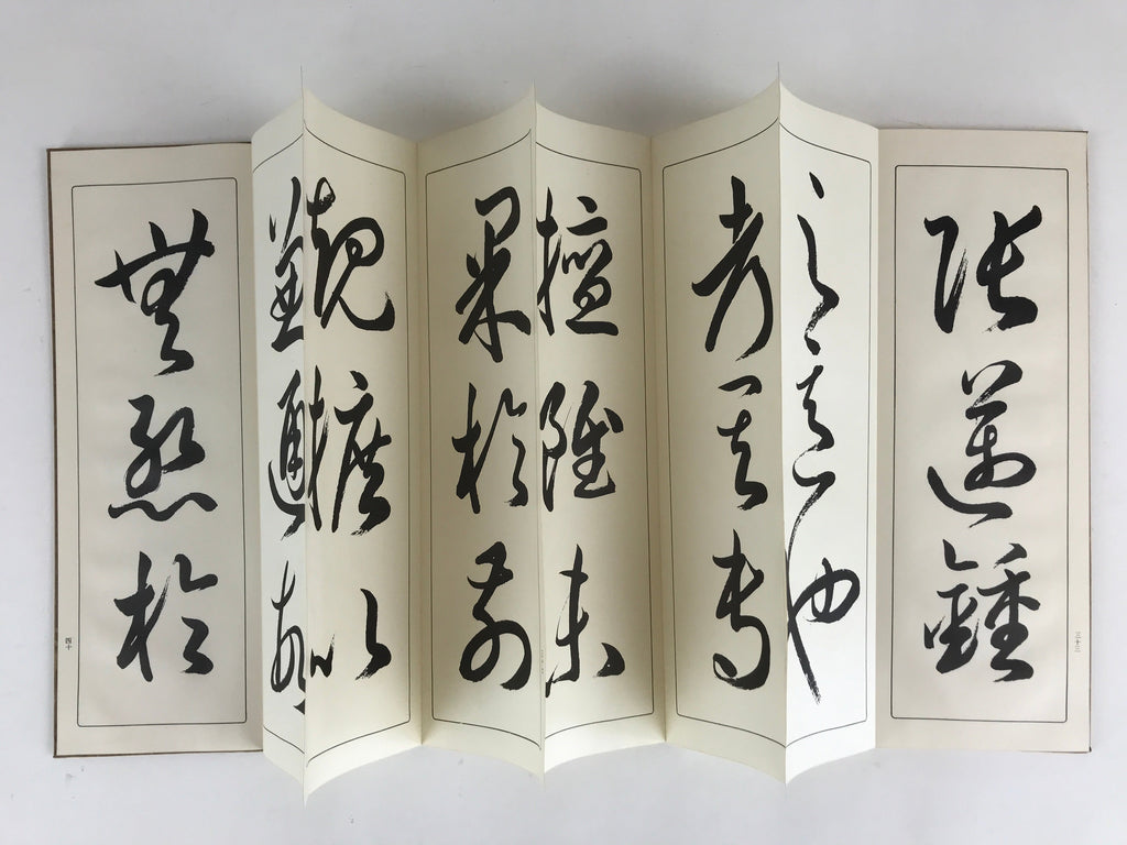 Japanese Calligraphy Reisho Rinsho Son Genrei Shofu Vtg Copy Book Tehon P335