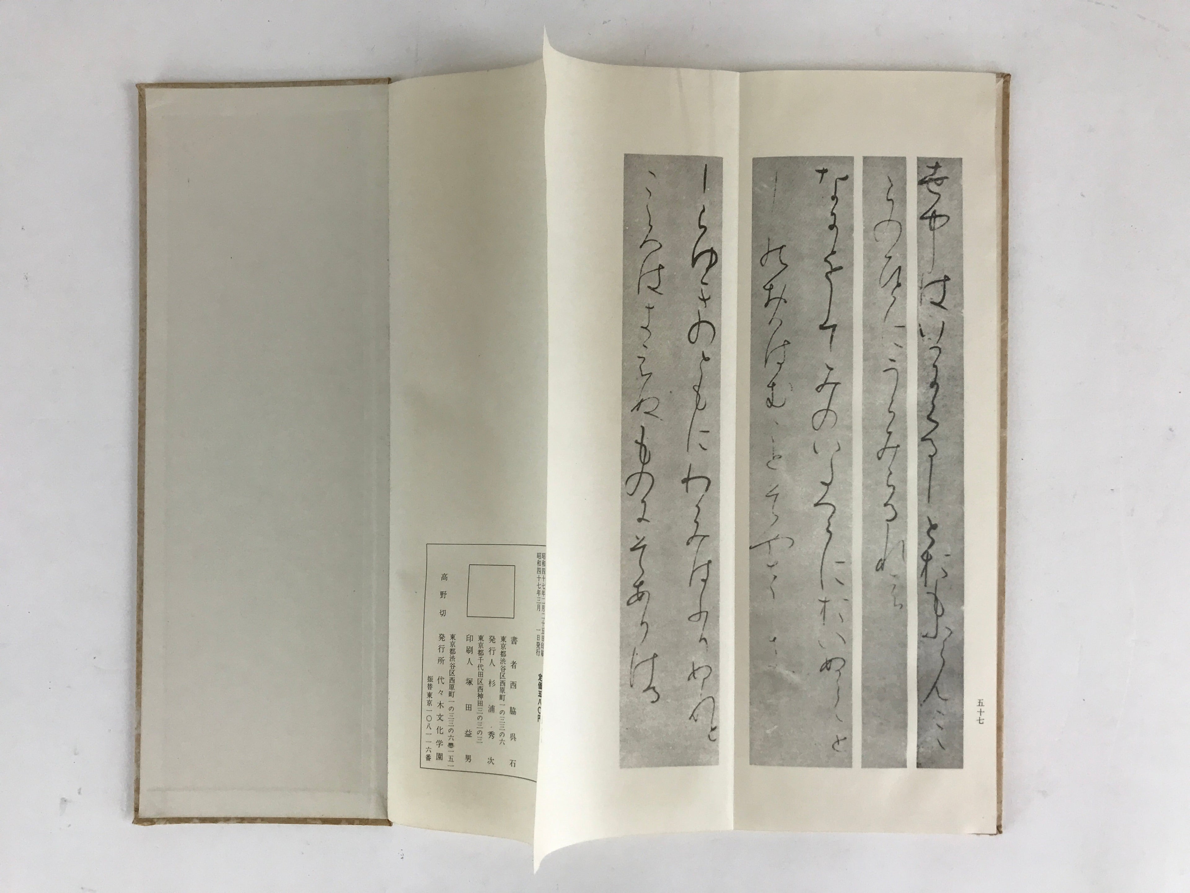 Japanese Calligraphy Reisho Rinsho Takano Kiri 3rd Class Vtg Copy Book Tehon P33