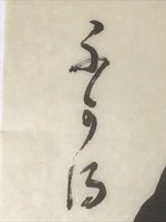 Japanese Calligraphy Reproduction Vtg Kokoro Heart Kanji Chagake Kakejiku FL259