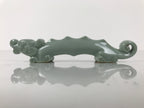 Japanese Calligraphy Tool Porcelain Brush Stand Shodo Shuji Celadon Dragon JK906