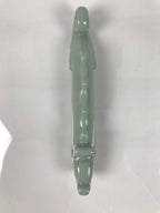 Japanese Calligraphy Tool Porcelain Brush Stand Shodo Shuji Celadon Dragon JK906