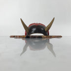Japanese Carved Lacquered Wood Noh Mask Hannya Vtg Angry Demon Wall Hanging OM53