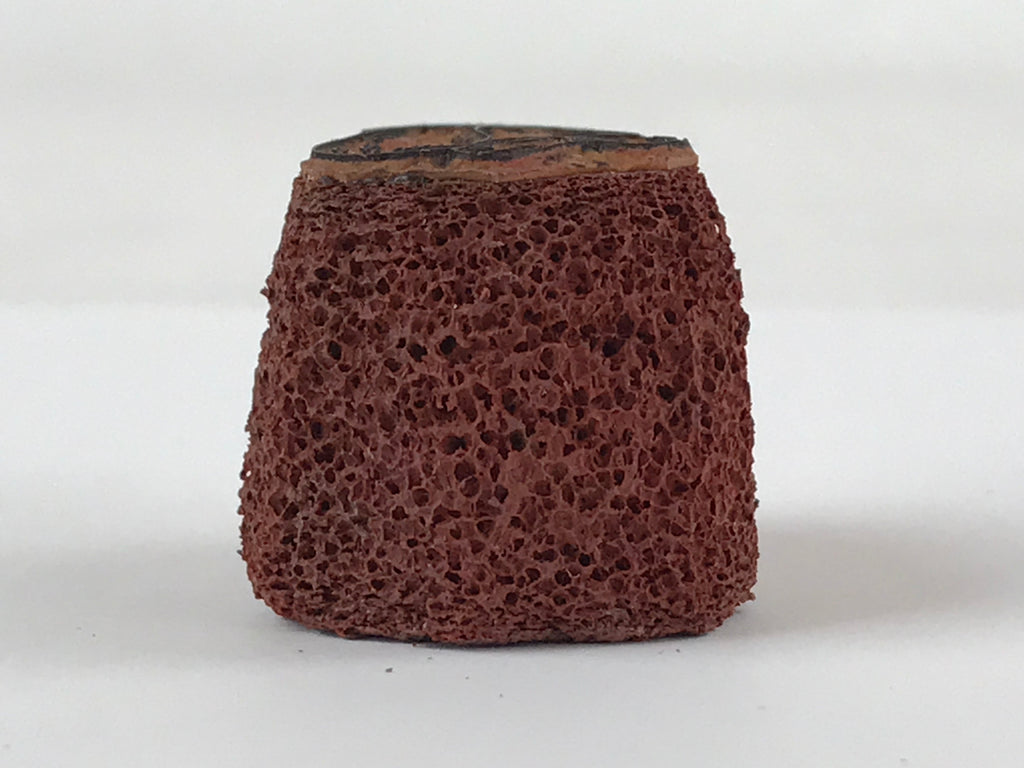 Japanese Carved Rubber Stamp 2 Mushrooms Vtg Sponge Base Stationary HS184
