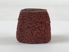 Japanese Carved Rubber Stamp 2 Mushrooms Vtg Sponge Base Stationary HS184