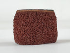 Japanese Carved Rubber Stamp 2 Mushrooms Vtg Sponge Base Stationary HS184