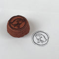 Japanese Carved Rubber Stamp Hare Rabbit Vtg Sponge Base Stationary HS185