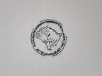Japanese Carved Rubber Stamp Hare Rabbit Vtg Sponge Base Stationary HS186