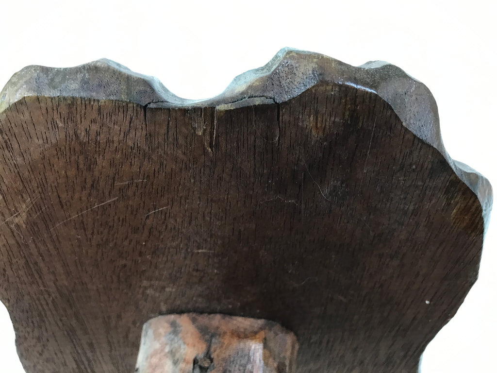 Japanese Carved Wood Flower Vase Stand Kadai Board Shelf Ikebana Bonsai WT556