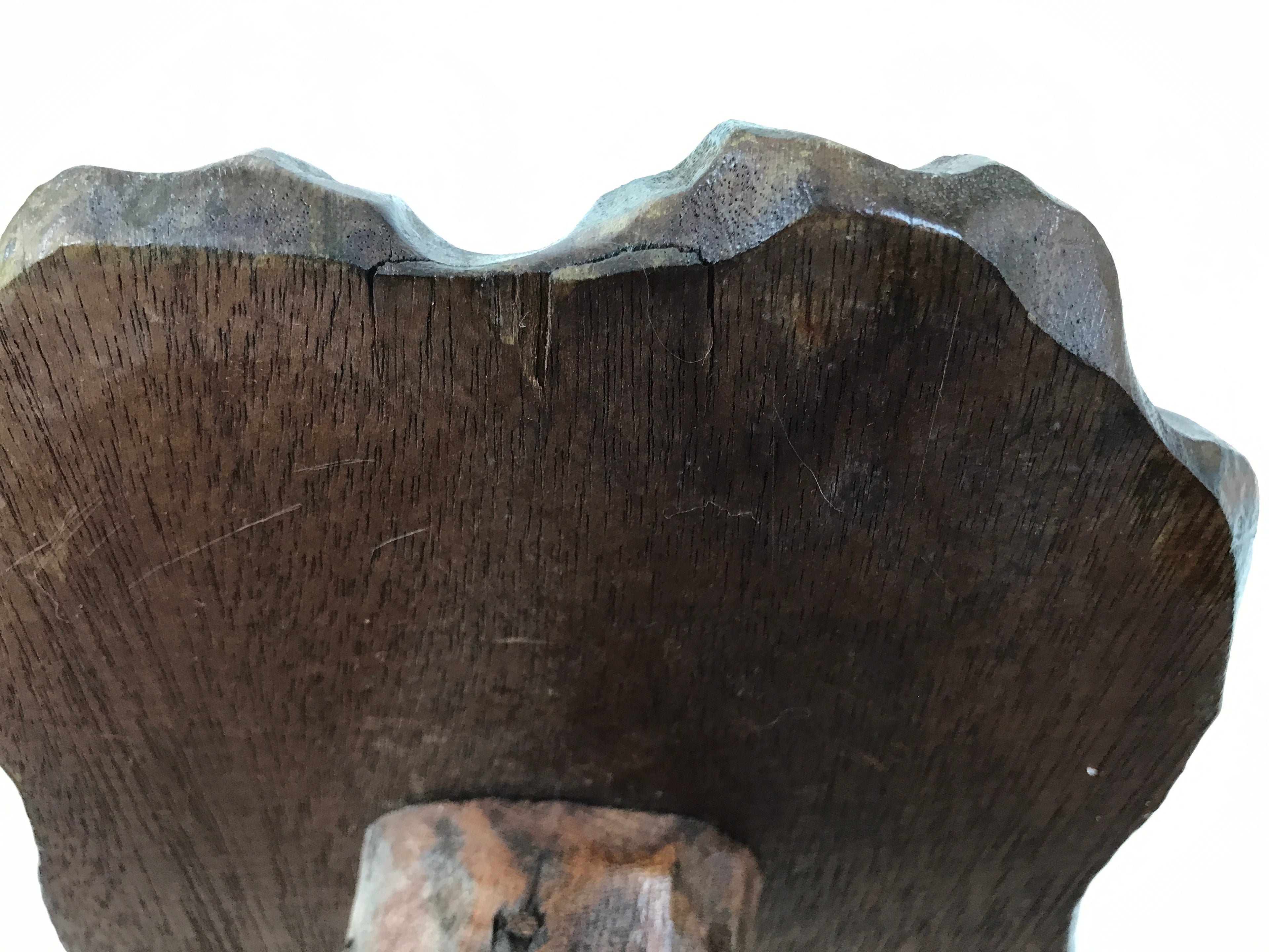 Japanese Carved Wood Flower Vase Stand Kadai Board Shelf Ikebana Bonsai WT556
