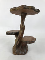 Japanese Carved Wood Flower Vase Stand Kadai Board Shelf Ikebana Bonsai WT556