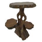 Japanese Carved Wood Flower Vase Stand Kadai Board Shelf Ikebana Bonsai WT556