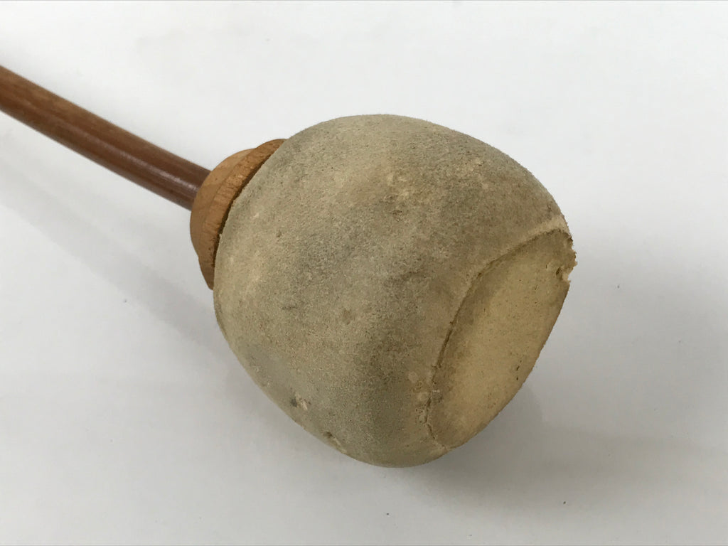 Japanese Carved Wooden Buddhist Drum Mokugyo Set Vtg Altar Fitting Butsugu BA845