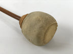 Japanese Carved Wooden Buddhist Drum Mokugyo Set Vtg Altar Fitting Butsugu BA845