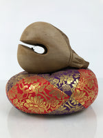 Japanese Carved Wooden Buddhist Drum Mokugyo Set Vtg Altar Fitting Butsugu BA846