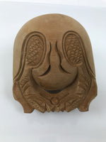 Japanese Carved Wooden Buddhist Drum Mokugyo Set Vtg Altar Fitting Butsugu BA846