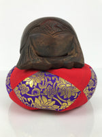 Japanese Carved Wooden Buddhist Drum Mokugyo Set Vtg Altar Fitting Butsugu BA847