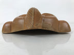 Japanese Carved Wooden Ebisu Mask Seven Lucky Gods Vtg Good Fortune Decor OM70