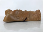 Japanese Carved Wooden Ebisu Mask Seven Lucky Gods Vtg Good Fortune Decor OM70
