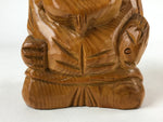 Japanese Carved Wooden Ebisu Statue Vtg 7 Lucky Gods Figure Integrity BD952