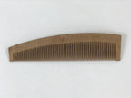 Japanese Carved Wooden Hair Comb Tsuge Vtg Haircare Accessory Kushi JK582