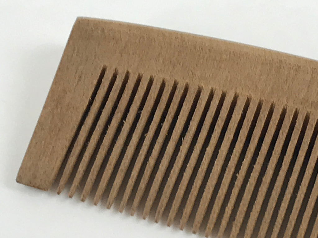 Japanese Carved Wooden Hair Comb Tsuge Vtg Haircare Accessory Kushi JK582