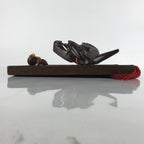 Japanese Carved Wooden Noh Mask Hannya Vtg Jealous Demon Wall Hanging OM45