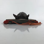 Japanese Carved Wooden Noh Mask Hannya Vtg Jealous Demon Wall Hanging OM45